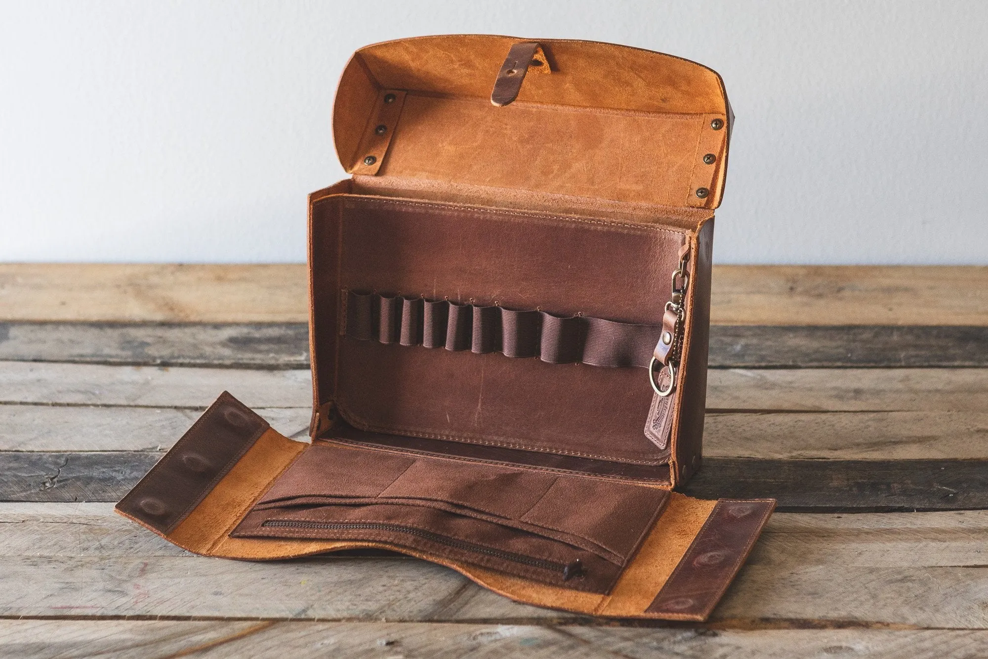 Galen Leather Writer's Medic Bag - Crazy Horse Tan