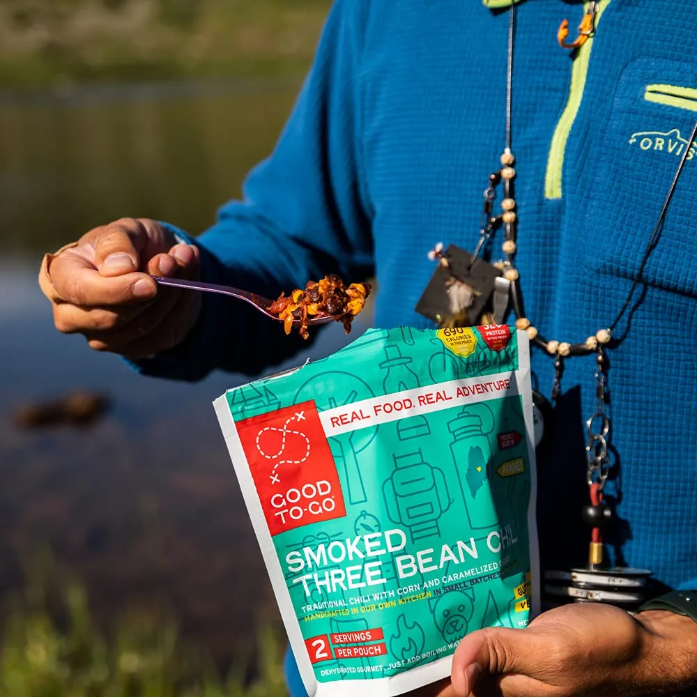 Good to-Go Dehydrated Smoked Three Bean Chili - Double Serving Pouch