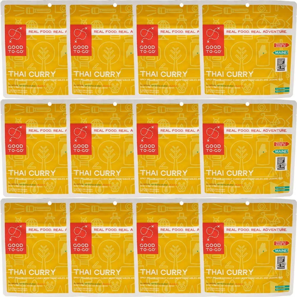 Good to-Go Dehydrated Thai Curry - Case of 12 Double Servings