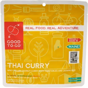 Good to-Go Dehydrated Thai Curry - Case of 12 Double Servings