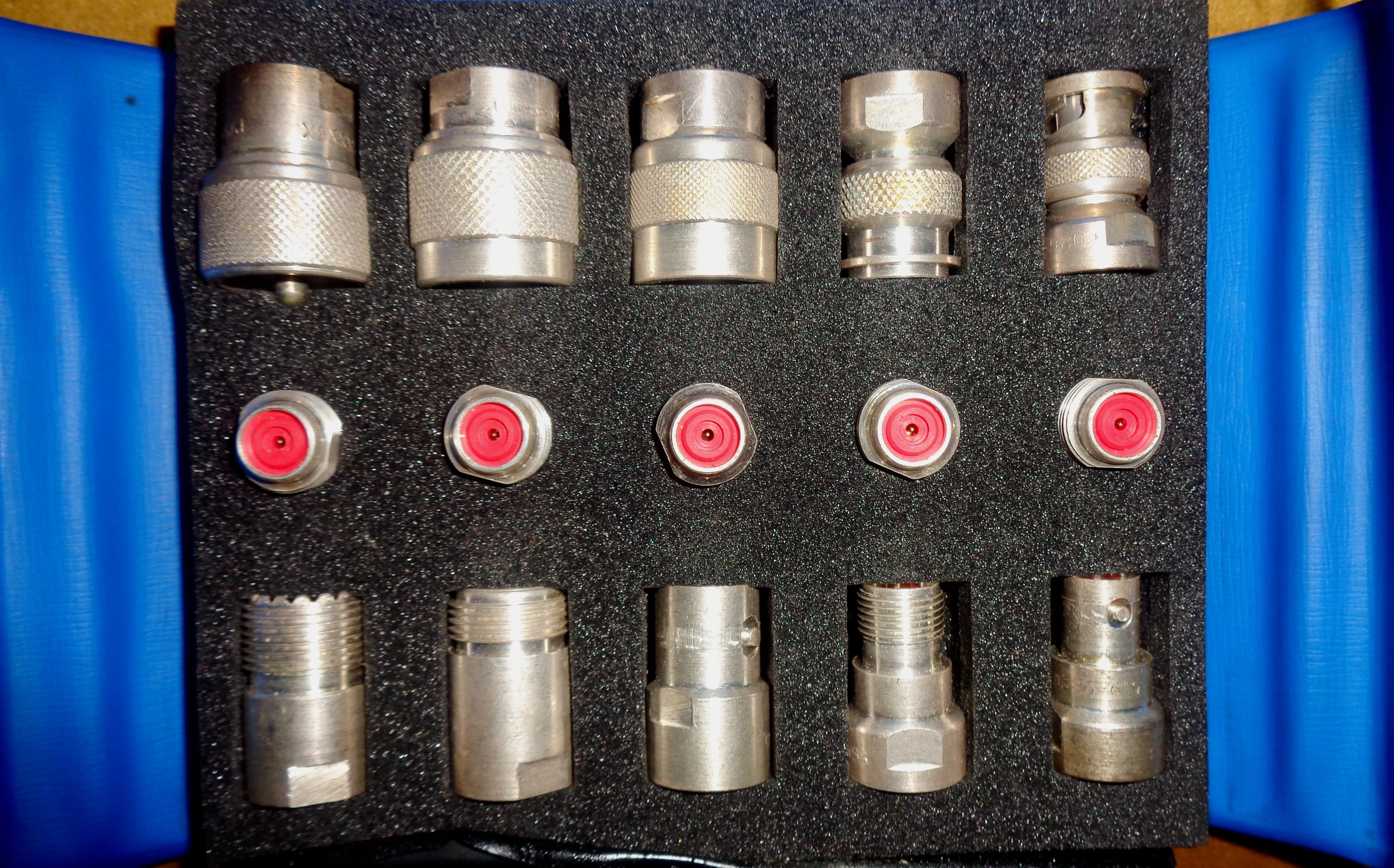 Greenpar RF Coaxial Connectors Interseries Adapter Kit In Its Case