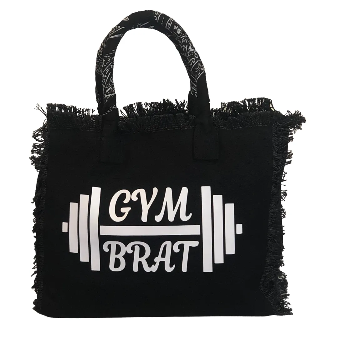 Gym Brat Shoulder Tote - Bandana - Black