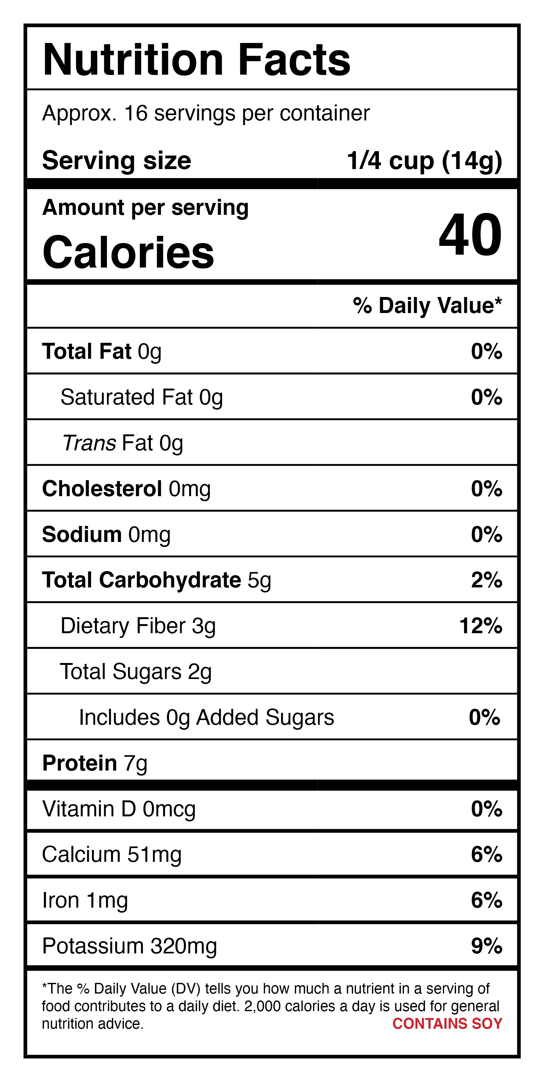 Harmony House Textured Soy Protein (Unflavored) (10 oz)