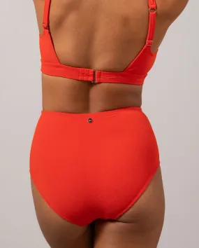 Highwaist Bikini Briefs Papaya