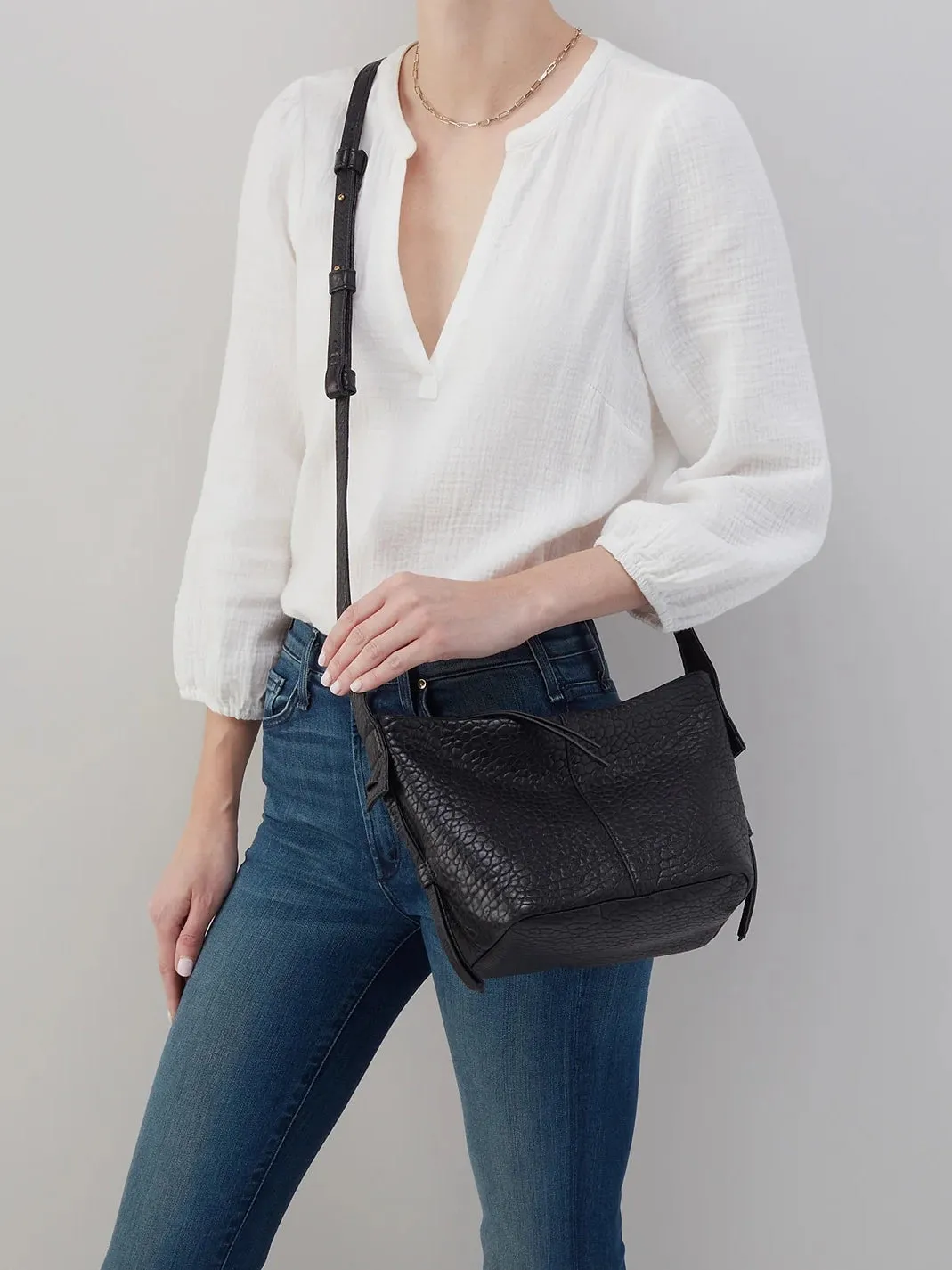 HOBO Bonita Crossbody: Bubble Pebbled Leather