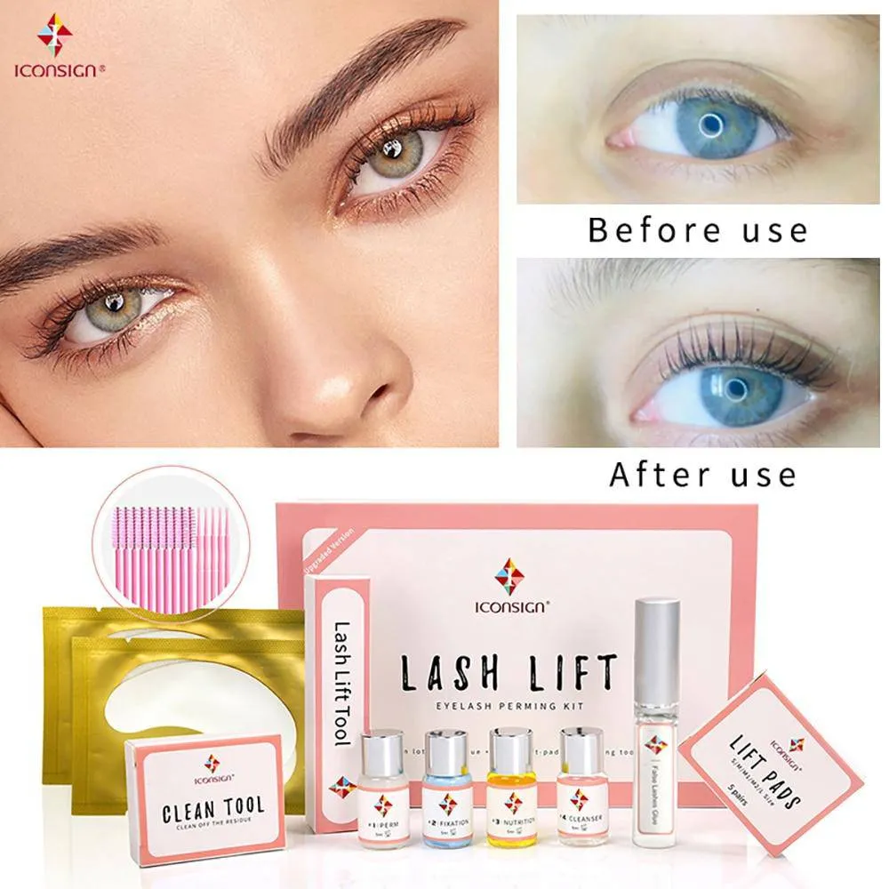 ICONSIGN Professional Eye Lash Lifting Kit Set Make Up For Eyelash Growth