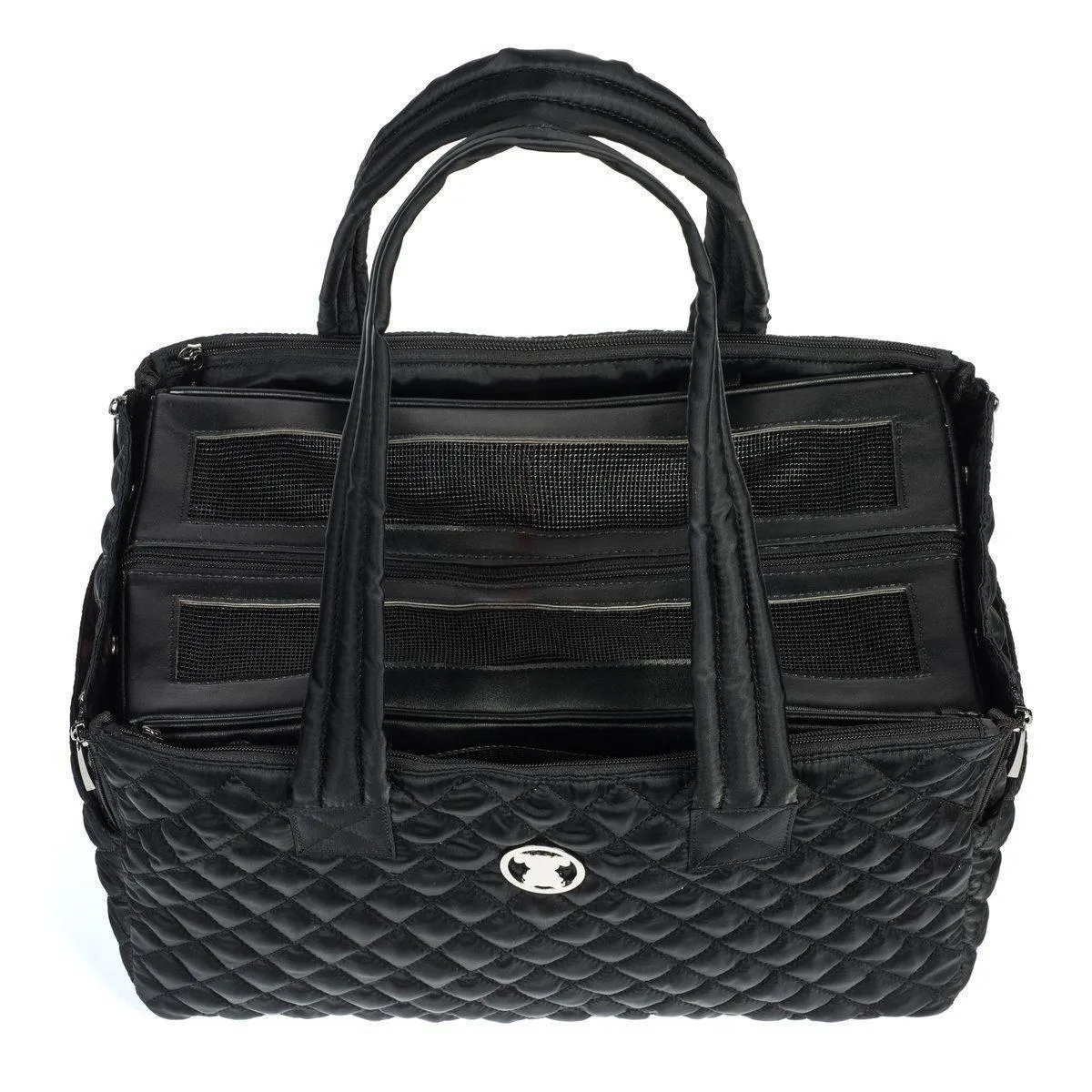 Interchangeable Quilted Dog Carrier Black