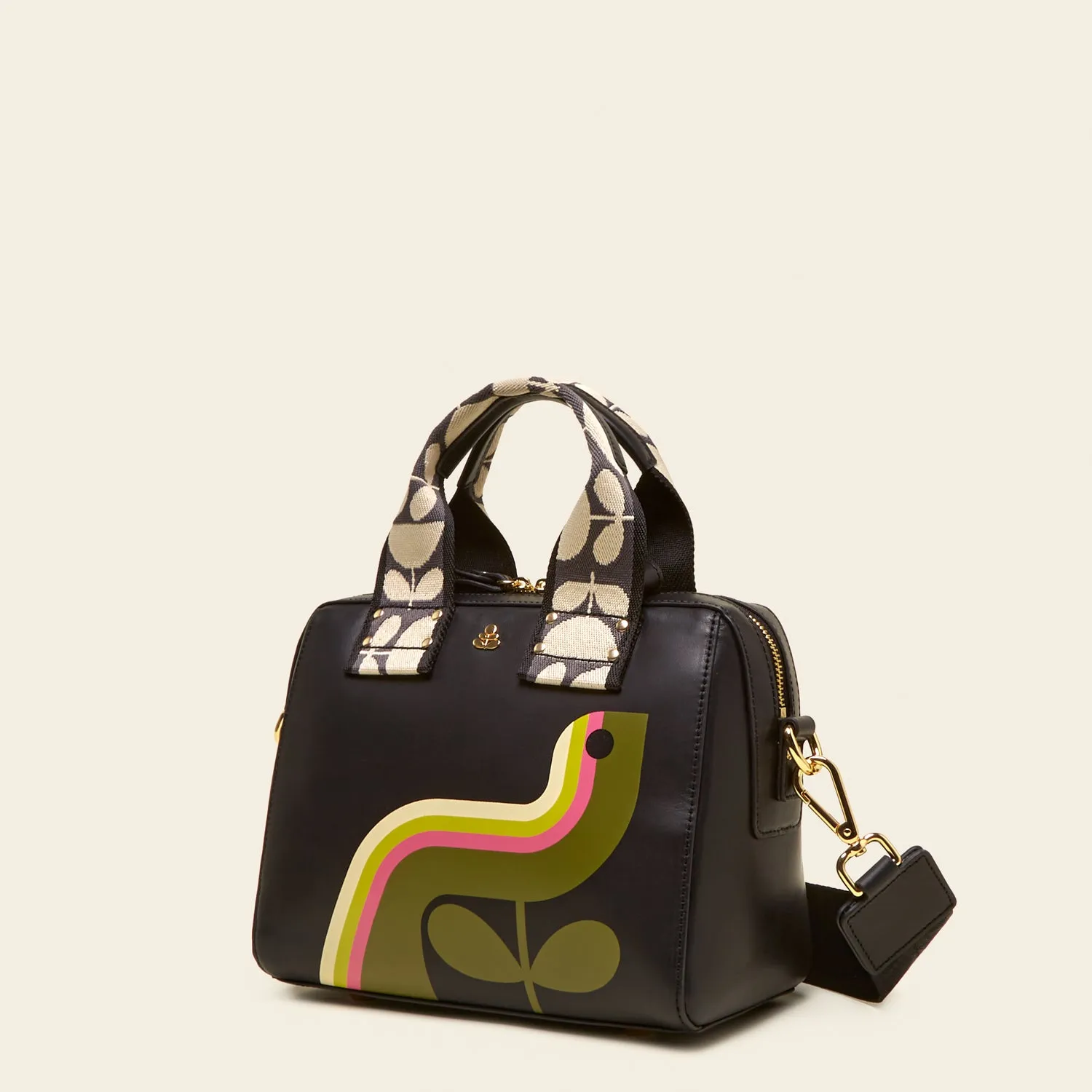 Iris Handbag - Bird Black