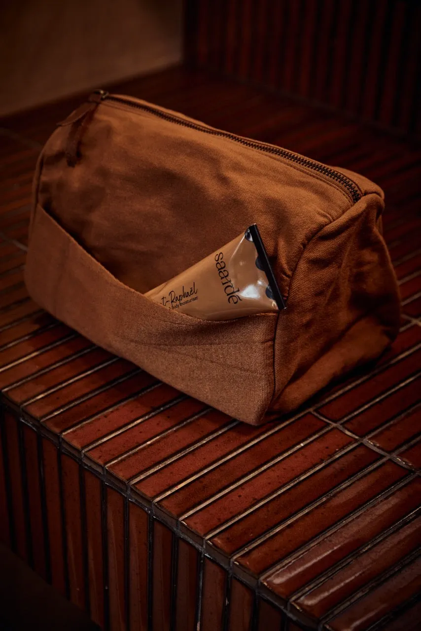 Journey Toiletry Canvas Bag | Terracotta