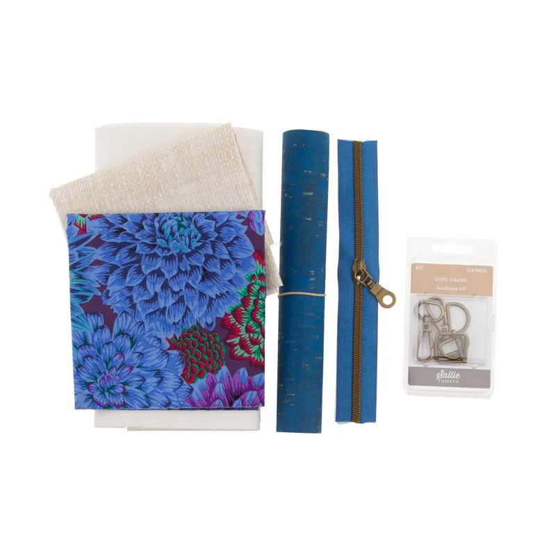 Kaffe Fassett Mia Bag Kit - Sapphire Cork