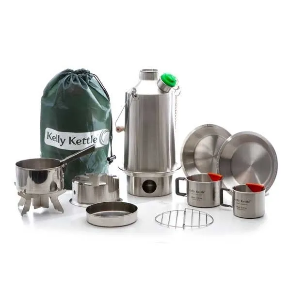 Kelly Kettle Camp Kit- Stainless Steel (Complete KIT)