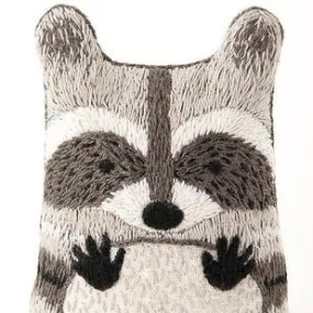 Kiriki Embroidered Doll Kit - Raccoon