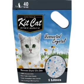 Kit Cat Crystal Litter, Unscented Cat Litter 5L