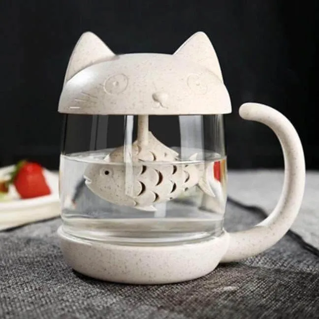 Kit-Tea Infuser Cat Mug