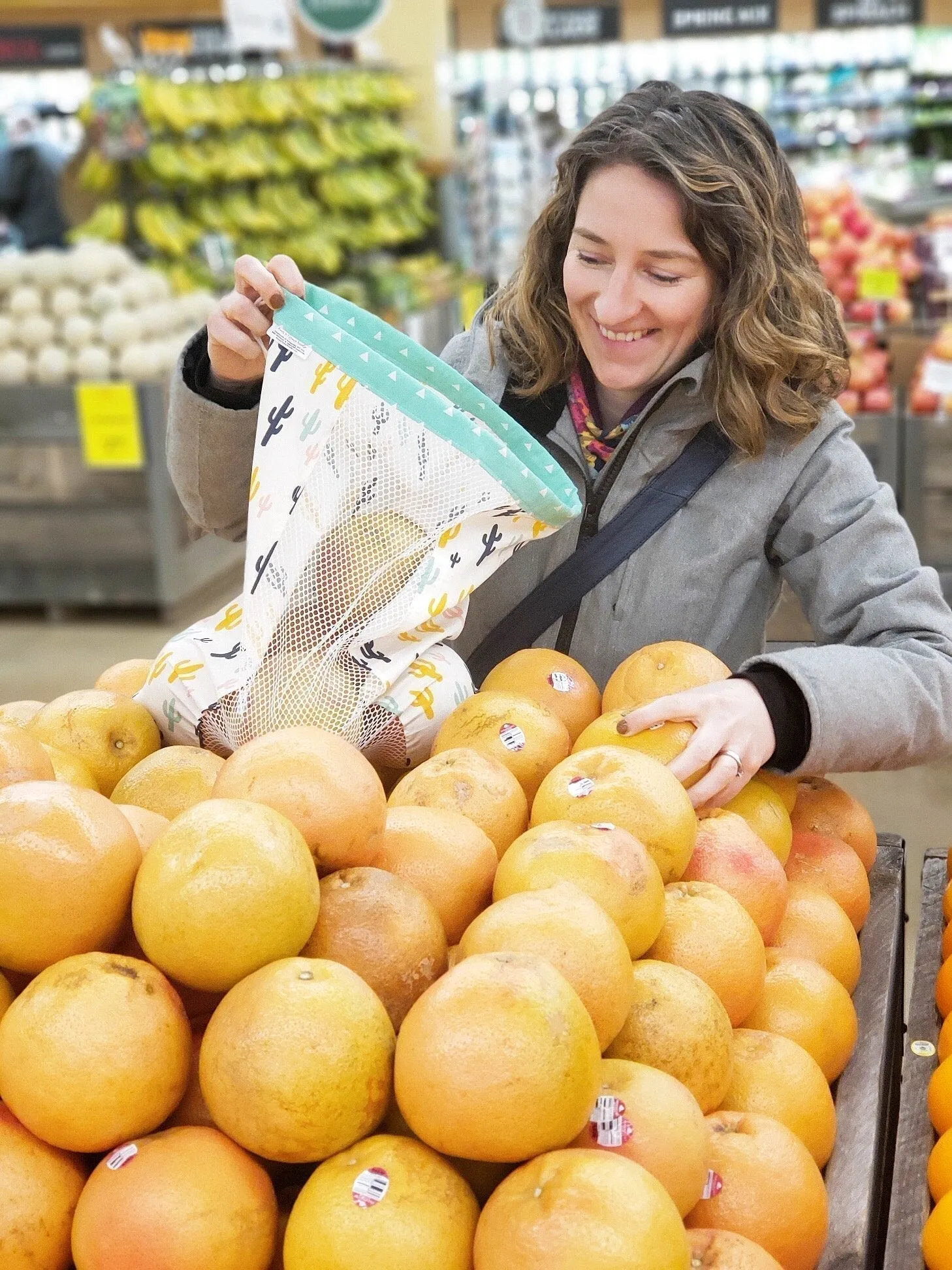 Large Produce Bag Quatrefoil