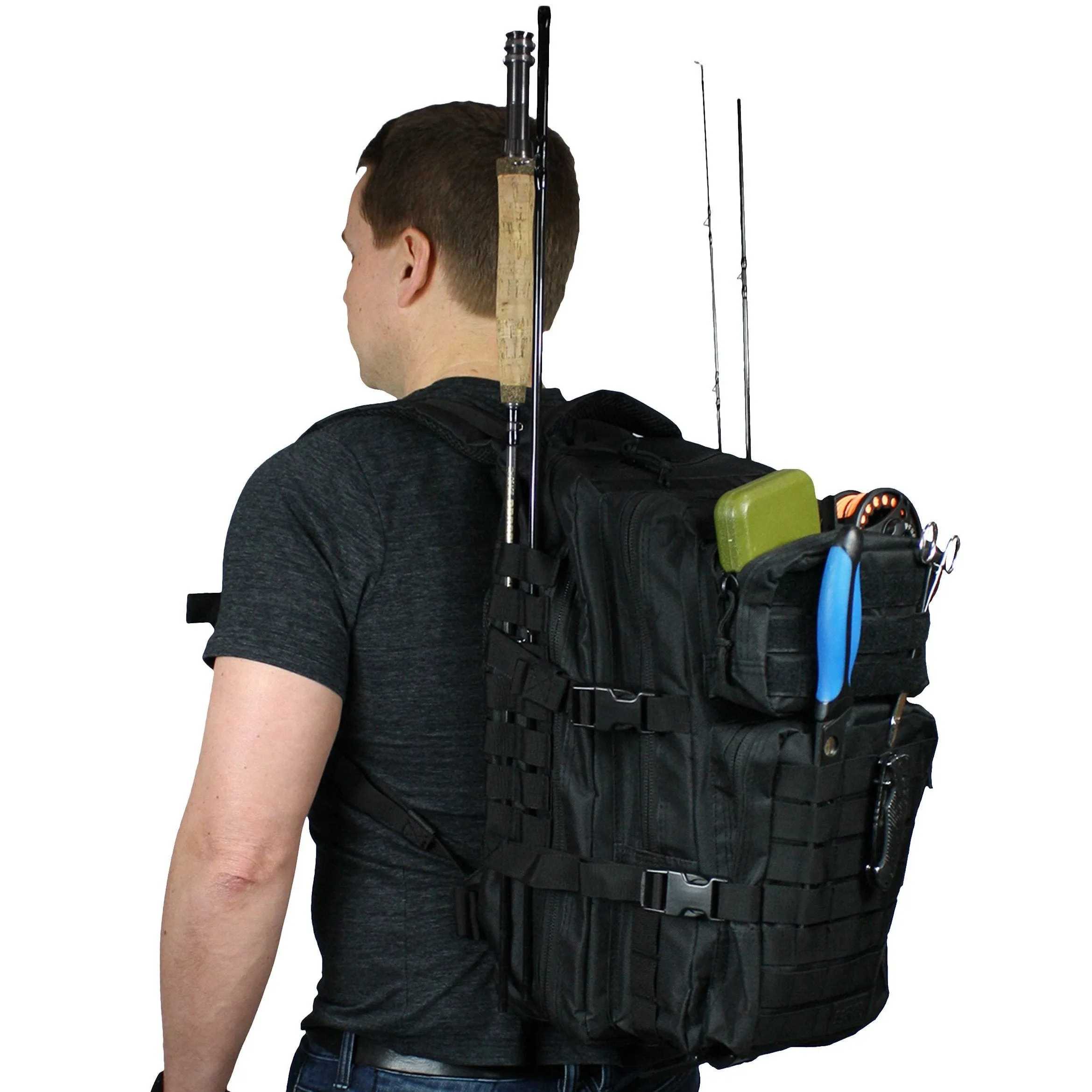 Large Spacious Fishing Tackle Box Backpack