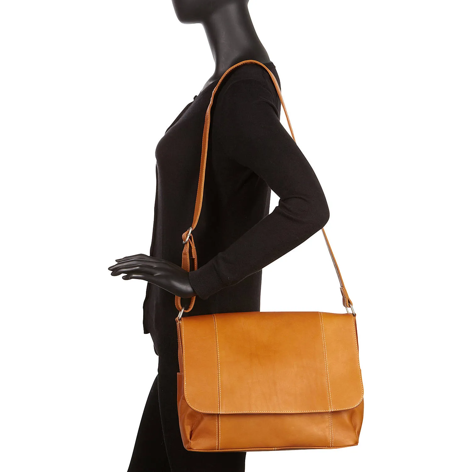 Le Donne Leather Flap Over Shoulder Bag