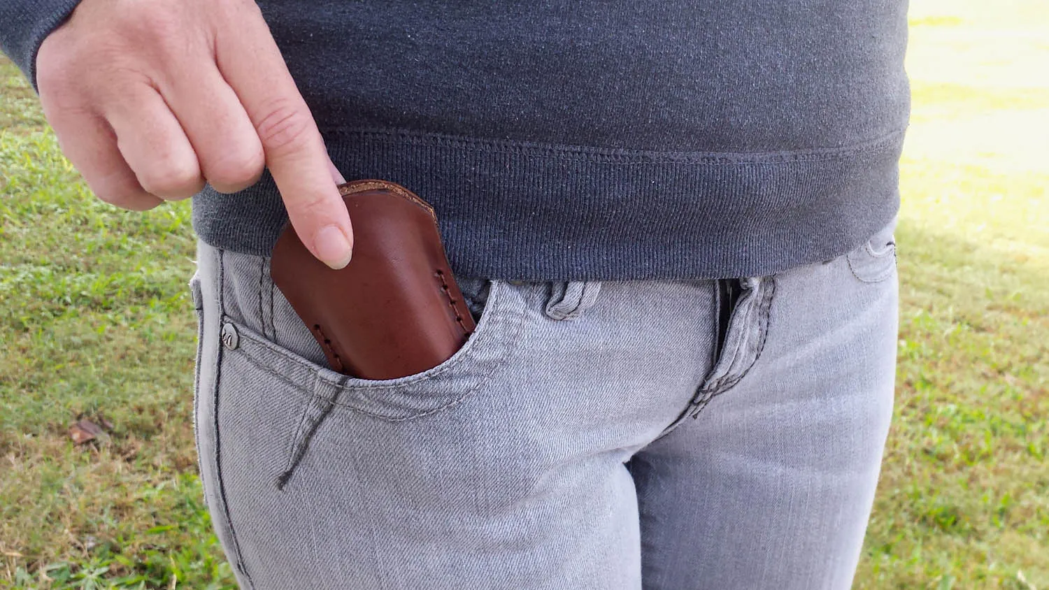 Leather Harmonica Pocket Holder