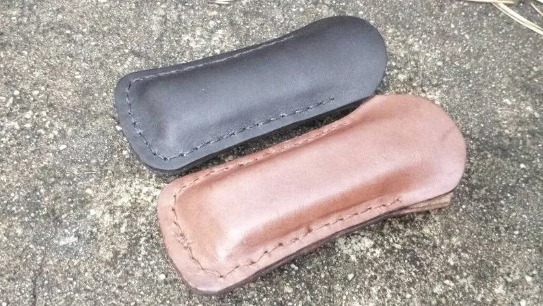 Leather Harmonica Pocket Holder