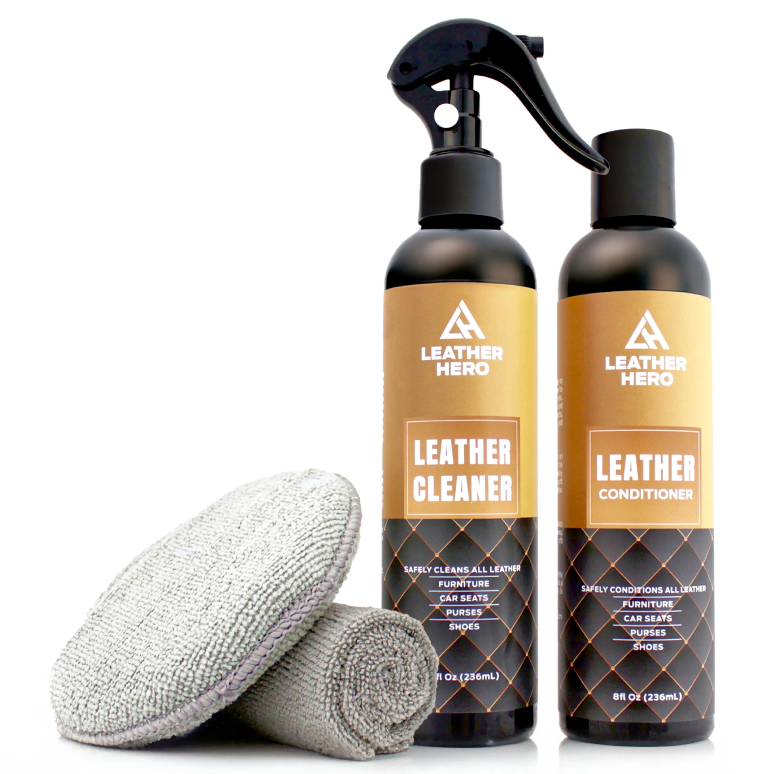 Leather Hero Complete Leather Care Kit with Cleaner and Conditioner