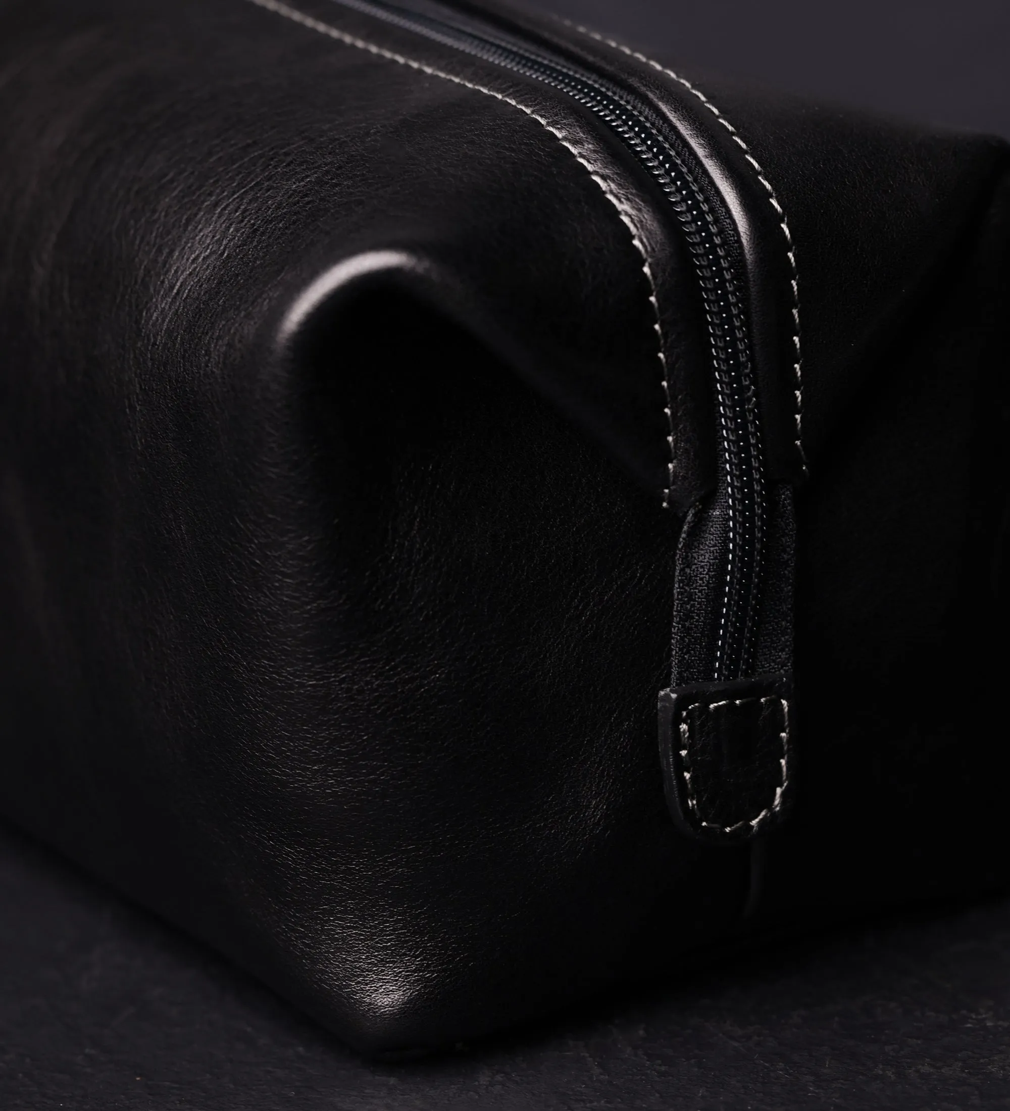 Leather Toiletry Bag - Four Past Midnight