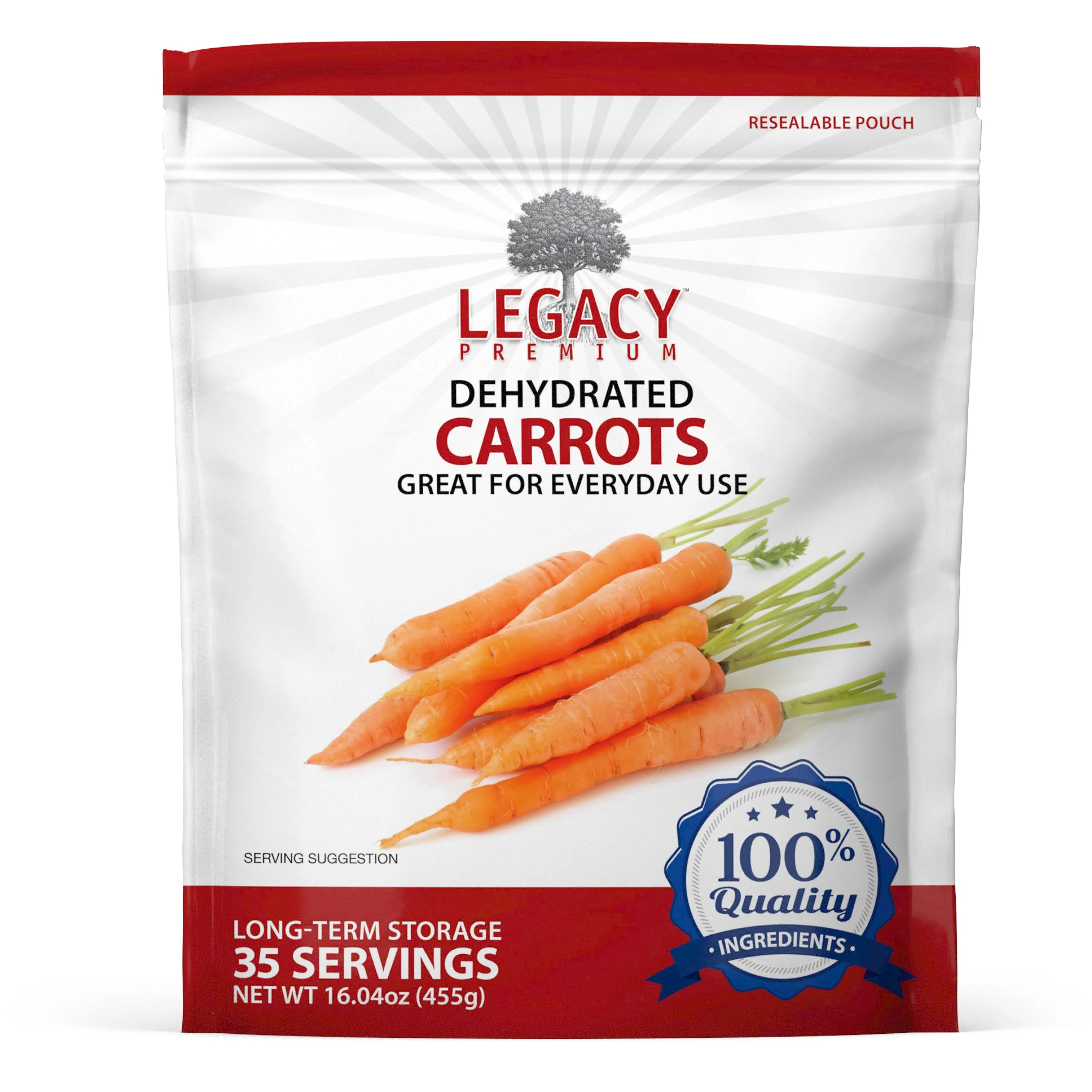 Legacy Freeze Dried and Dehydrated Vegetables - Carrot