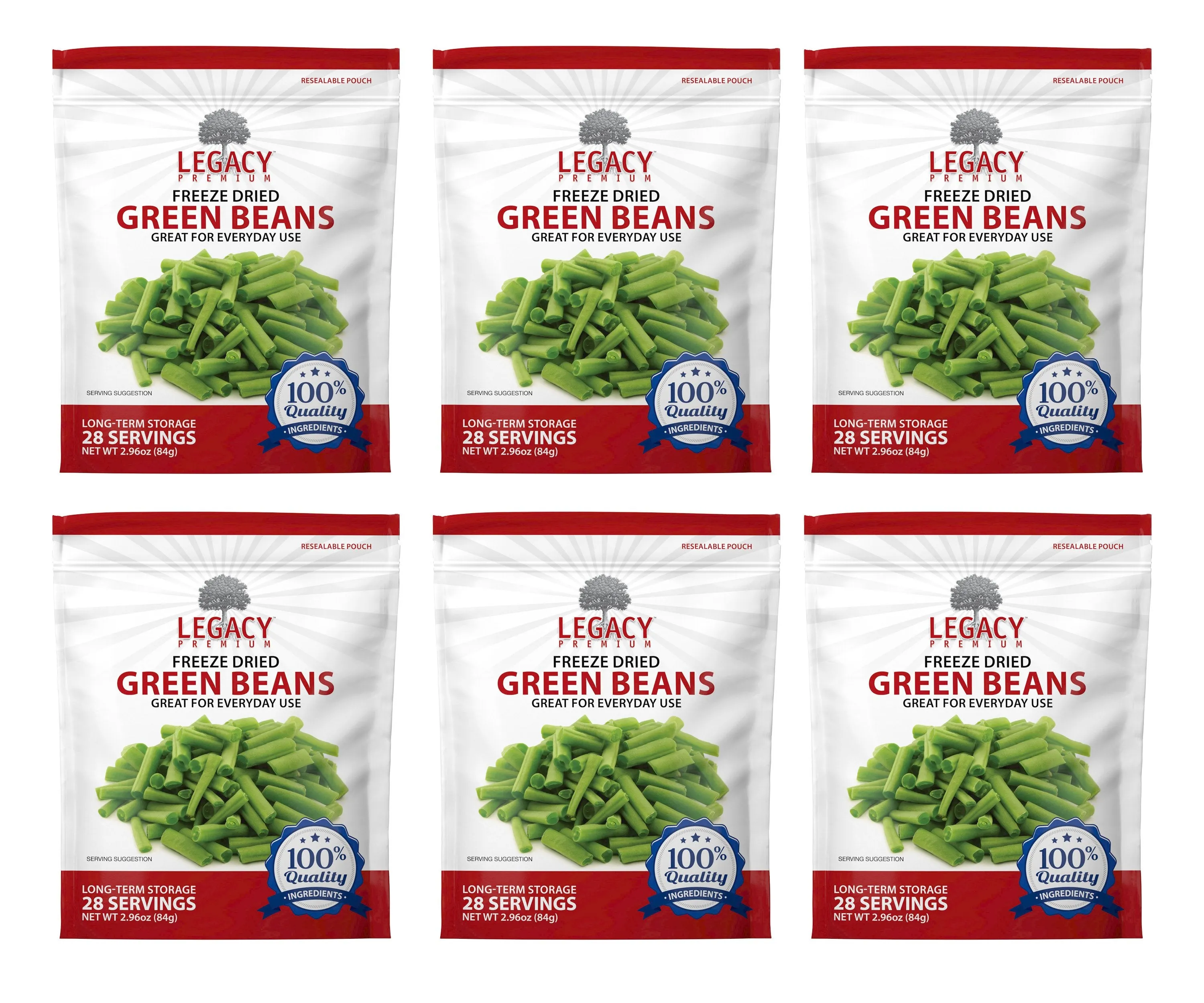 Legacy Freeze Dried and Dehydrated Vegetables - Green Beans