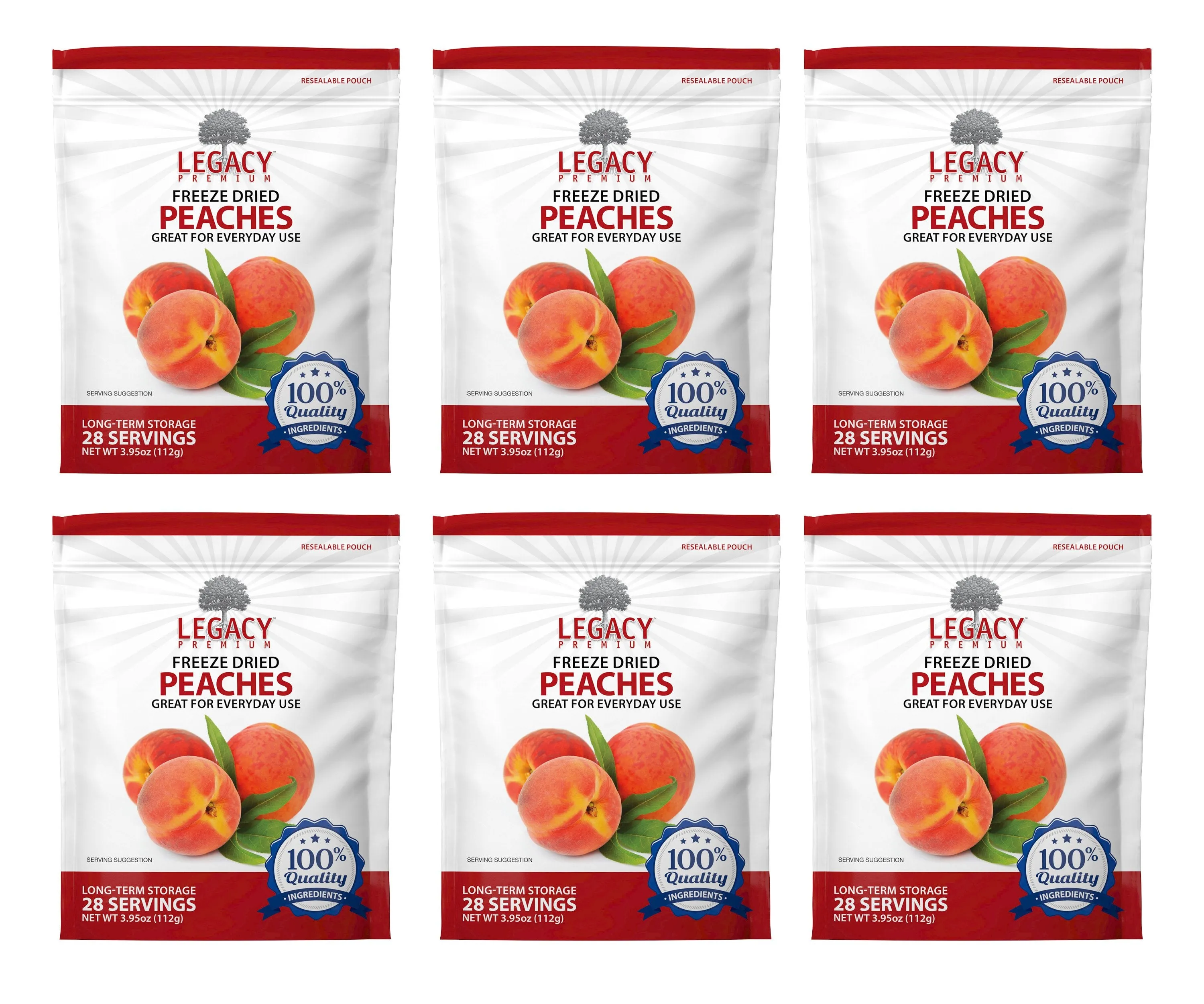 Legacy Freeze Dried Fruit - Peach