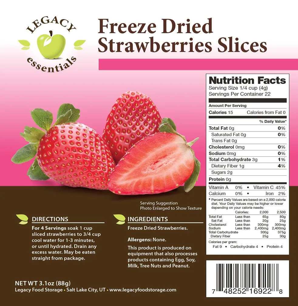 Legacy Freeze Dried Fruit - Strawberry