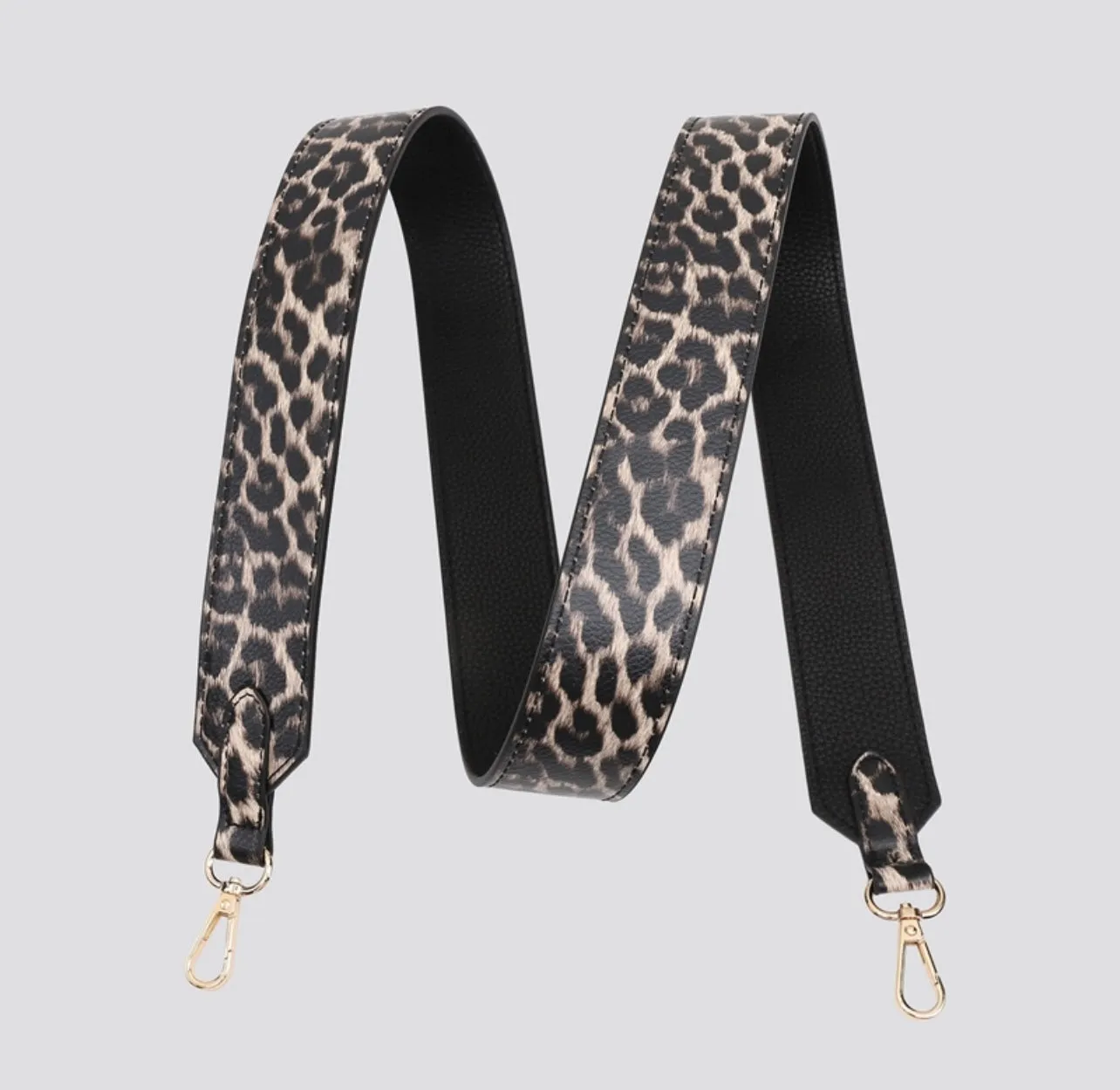 Leopard Print Bag Strap - Brown Leopard