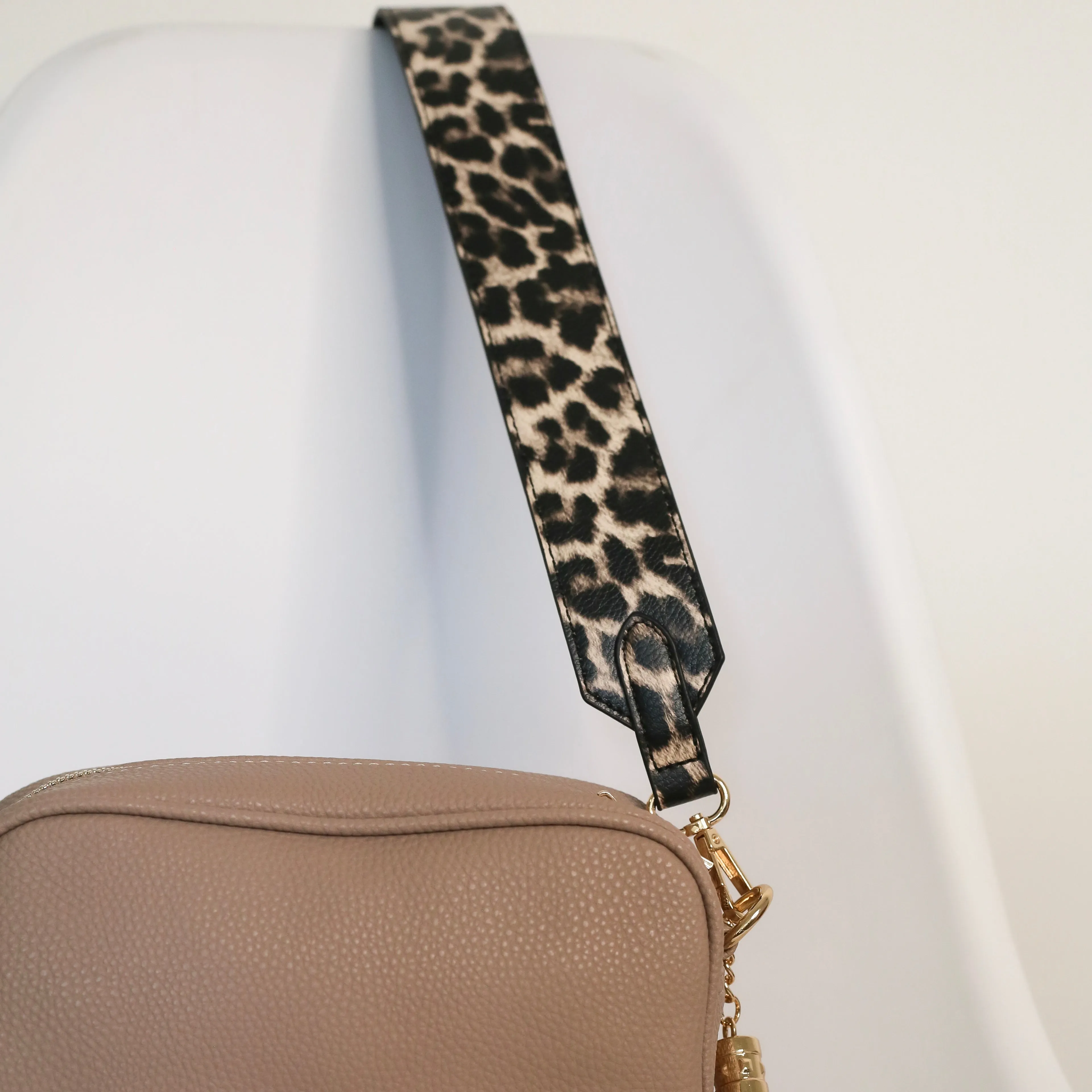 Leopard Print Bag Strap - Brown Leopard