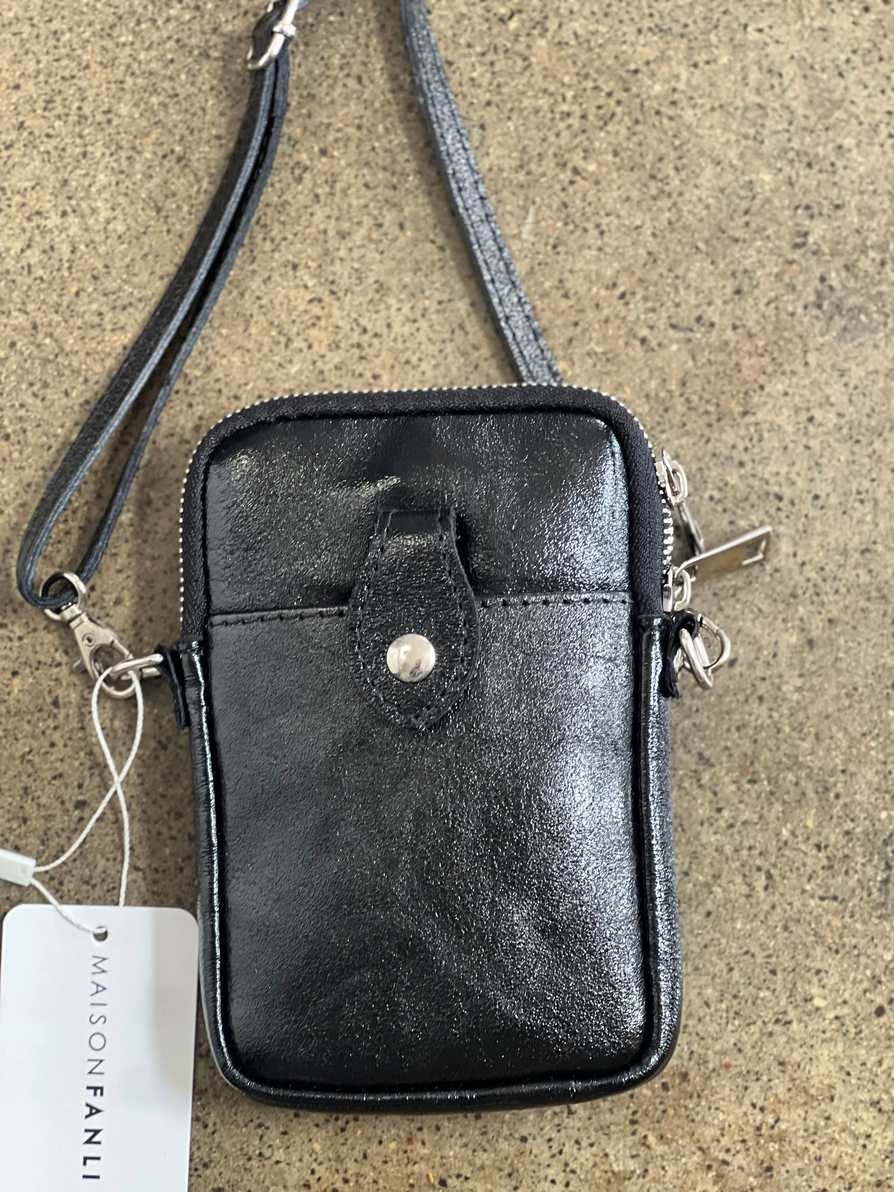 Maison FANLI leather cross body phone pouch travel bag