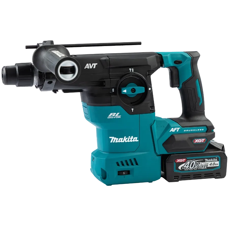 Makita GRH08M1 40V max XGT® Brushless Cordless 1‑3/16" SDS‑PLUS AVT® Rotary Hammer Kit, AFT®, AWS® Capable (4.0Ah)