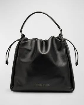 Medium Lambskin Top-Handle Bag