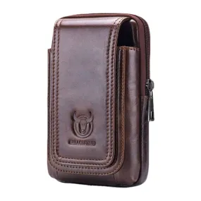 Men Vintage Genuine Waist Bag Phone Bag Belt