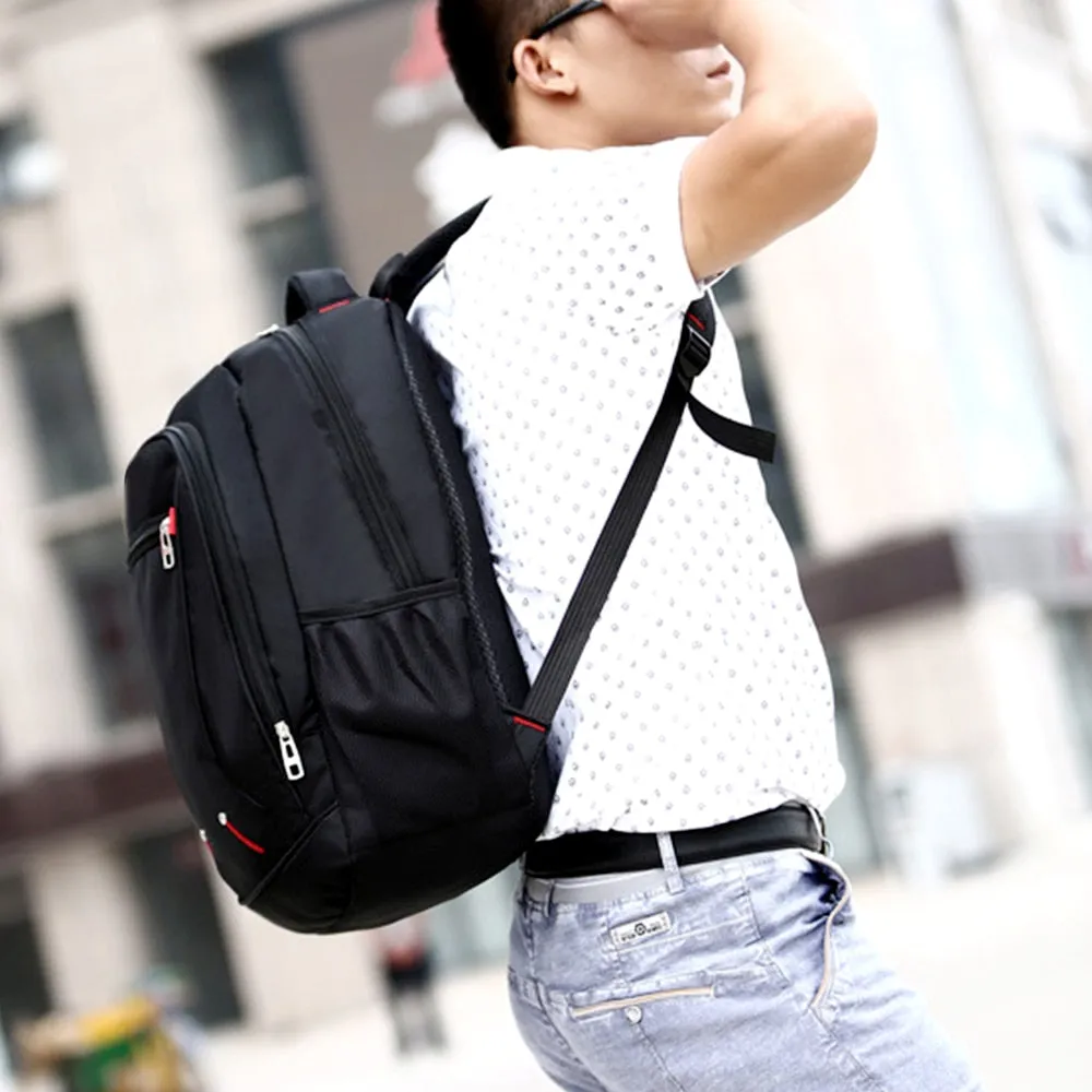 Men's Backpack Casual Solid Color Multi-functional