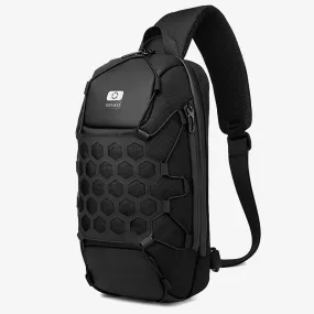 Men's Chest USB Charge Sling Bag