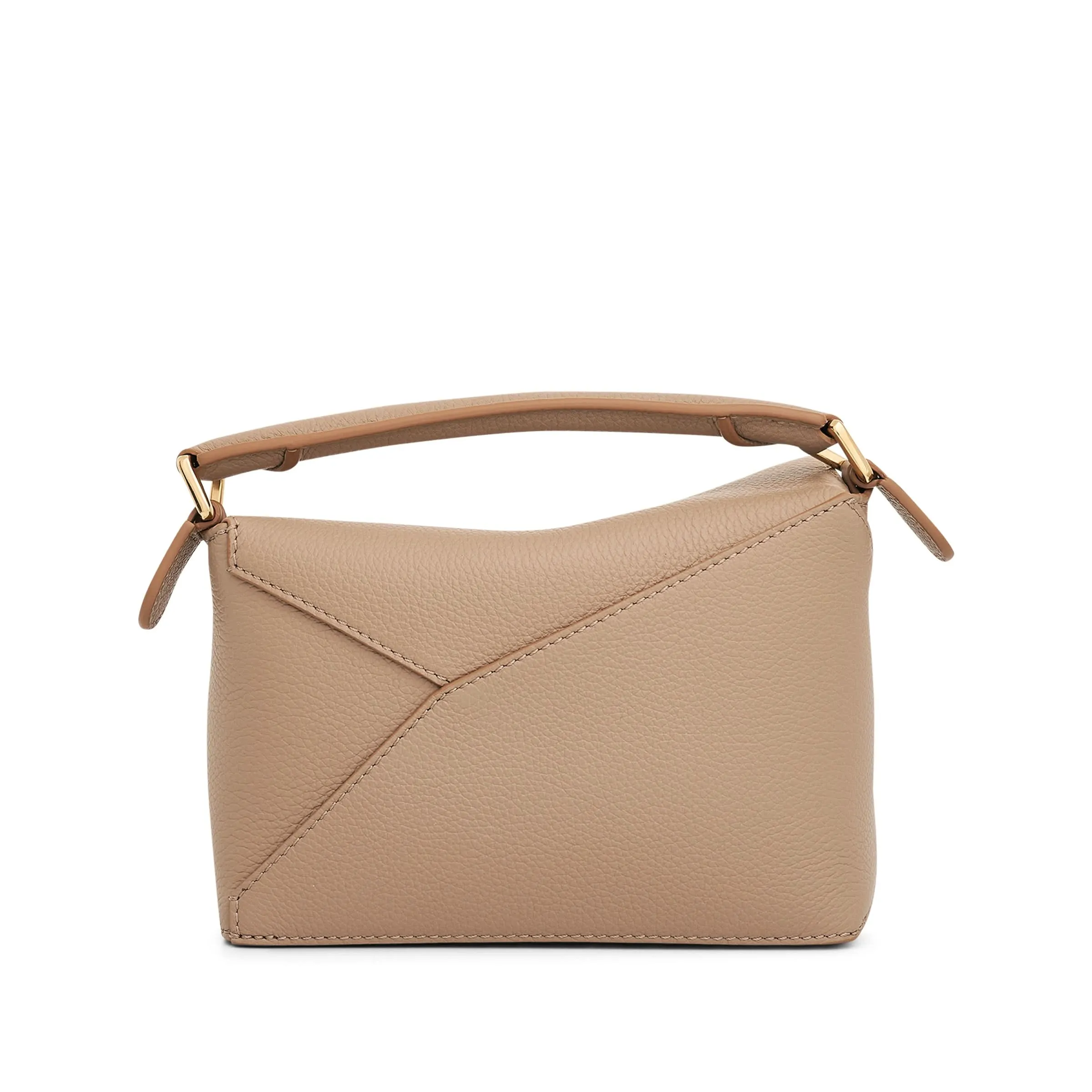 Mini Puzzle Edge Bag in Soft Grained Calf in Sand