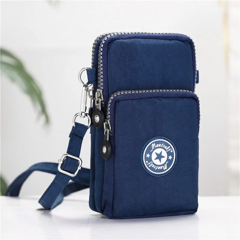 Mobile phone bag women's mobile phone bag packaging zipper printing small bag summer shoulder bag bag women's messenger bag