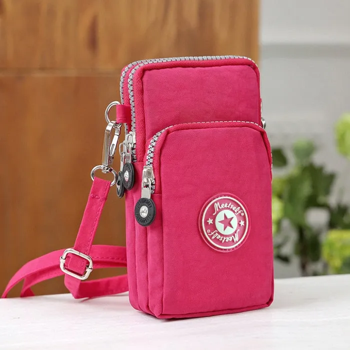 Mobile phone bag women's mobile phone bag packaging zipper printing small bag summer shoulder bag bag women's messenger bag