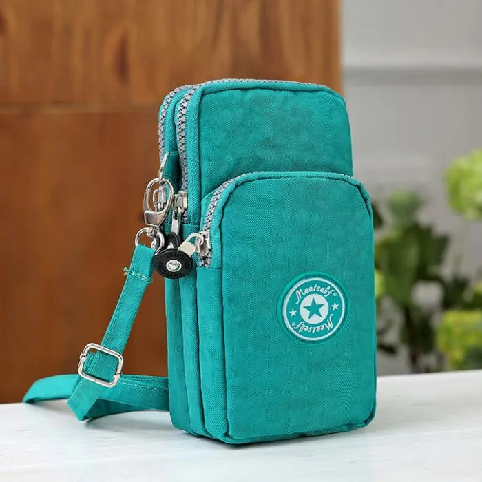 Mobile phone bag women's mobile phone bag packaging zipper printing small bag summer shoulder bag bag women's messenger bag