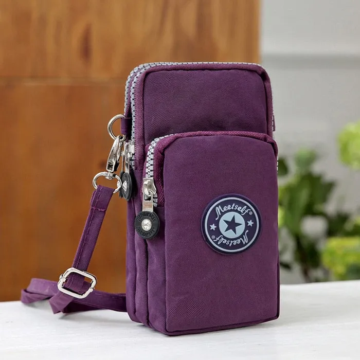 Mobile phone bag women's mobile phone bag packaging zipper printing small bag summer shoulder bag bag women's messenger bag