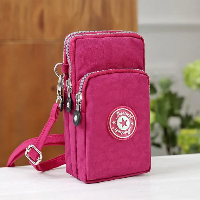 Mobile phone bag women's mobile phone bag packaging zipper printing small bag summer shoulder bag bag women's messenger bag