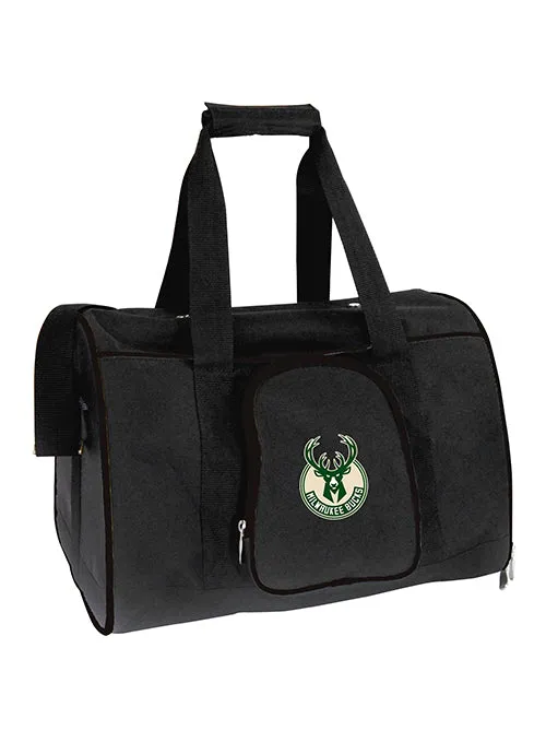 Mojo Global Black Milwaukee Bucks Pet Carrier Bag