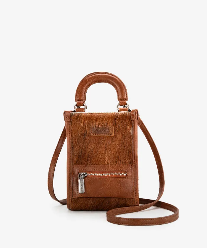 Montana West Hair-On Cowhide Mini Crossbody