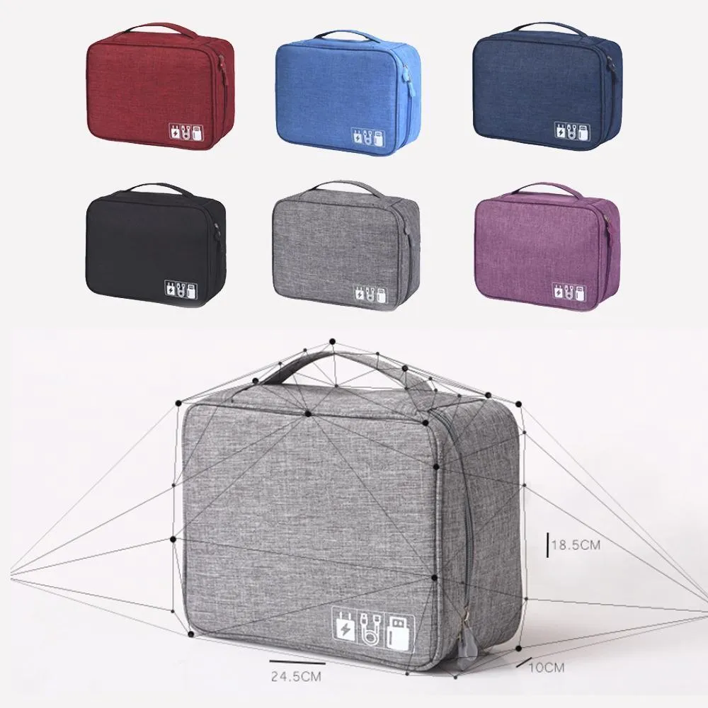 Multi-Function Data Cable Storage Bag