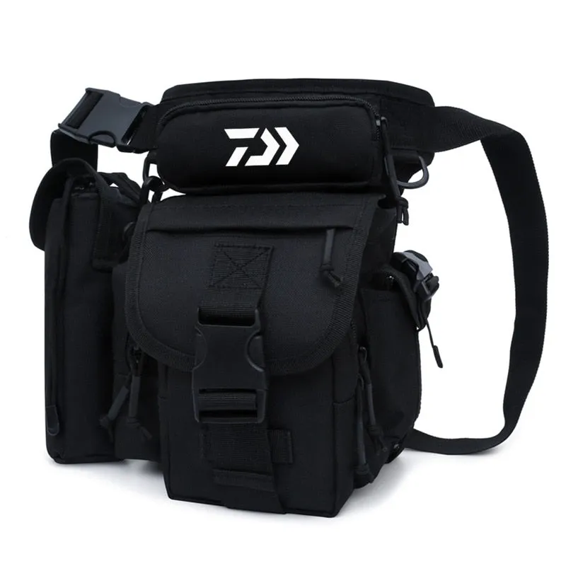 Multifunctional Fishing Tackle Bags Single Shoulder Crossbody Bag Waist Pack Fish Lures Gear Utility Storage Fishing Bag