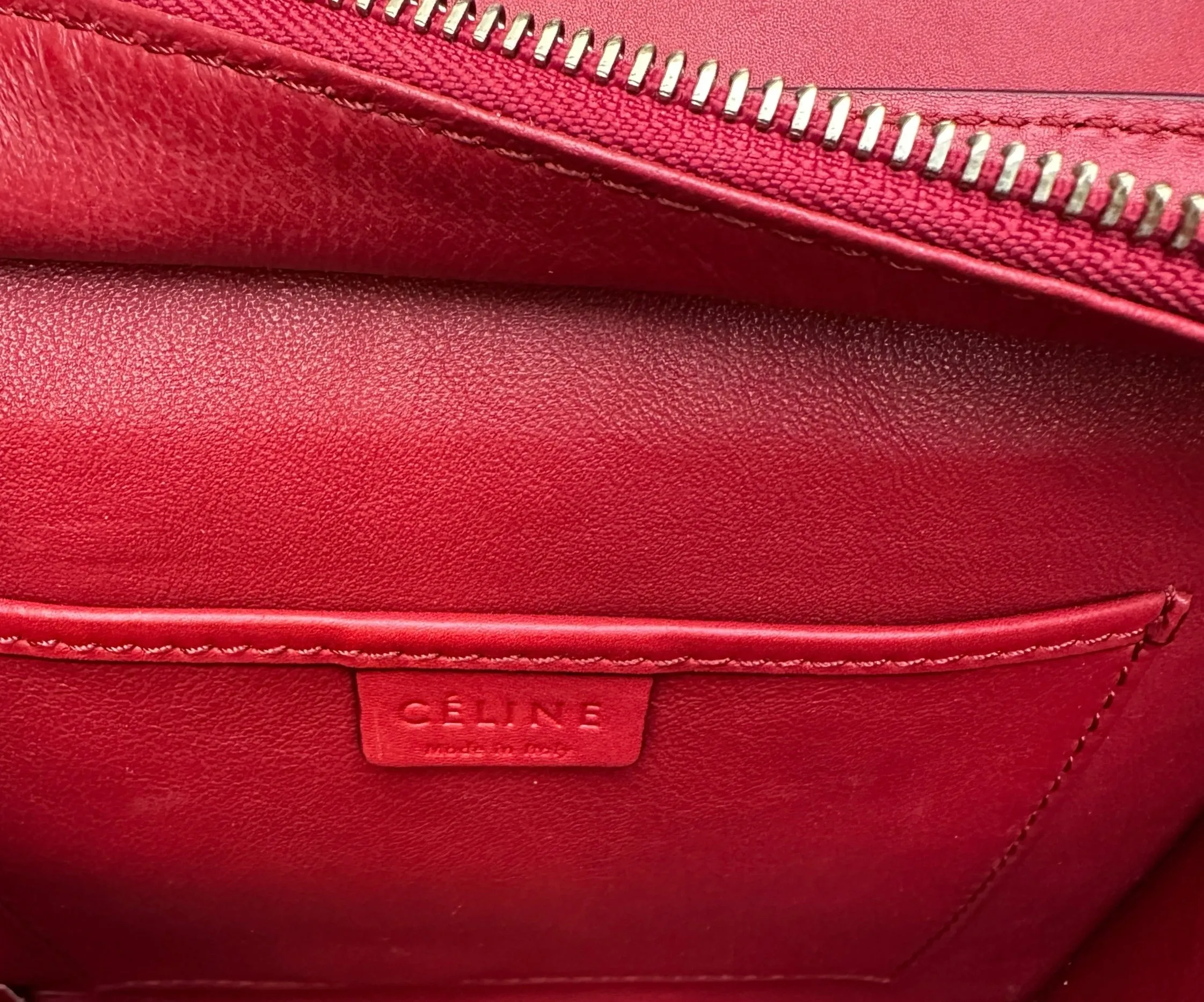 Nano Red Python Luggage Bag