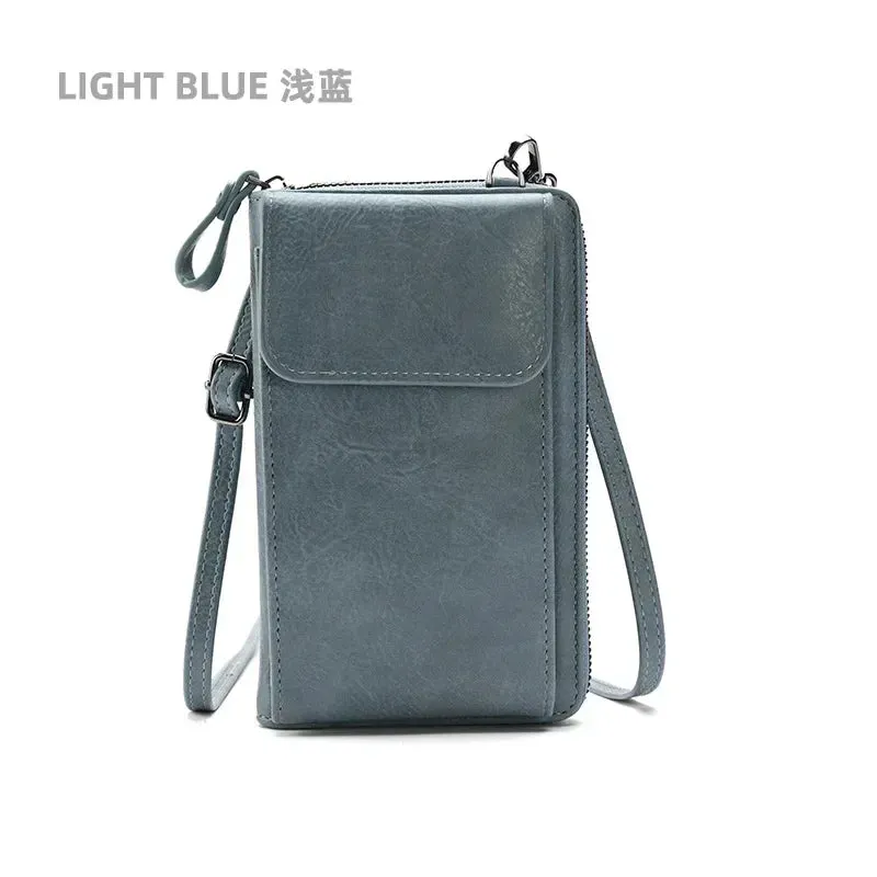 New Fashion Ladies Small Crossbody Messenger Bags for Women Shoulder Bag Phone Wallet Mini PU Leather Card Holder Female Purse