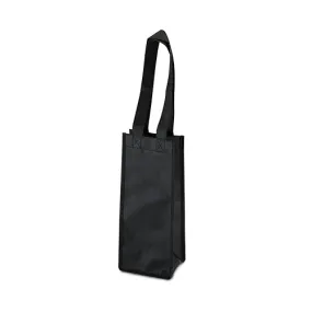 Non Woven Bottle Tote in Black by True